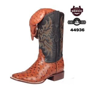 Luxury Rodeo Cowboy Boots For Men (Ostrich)